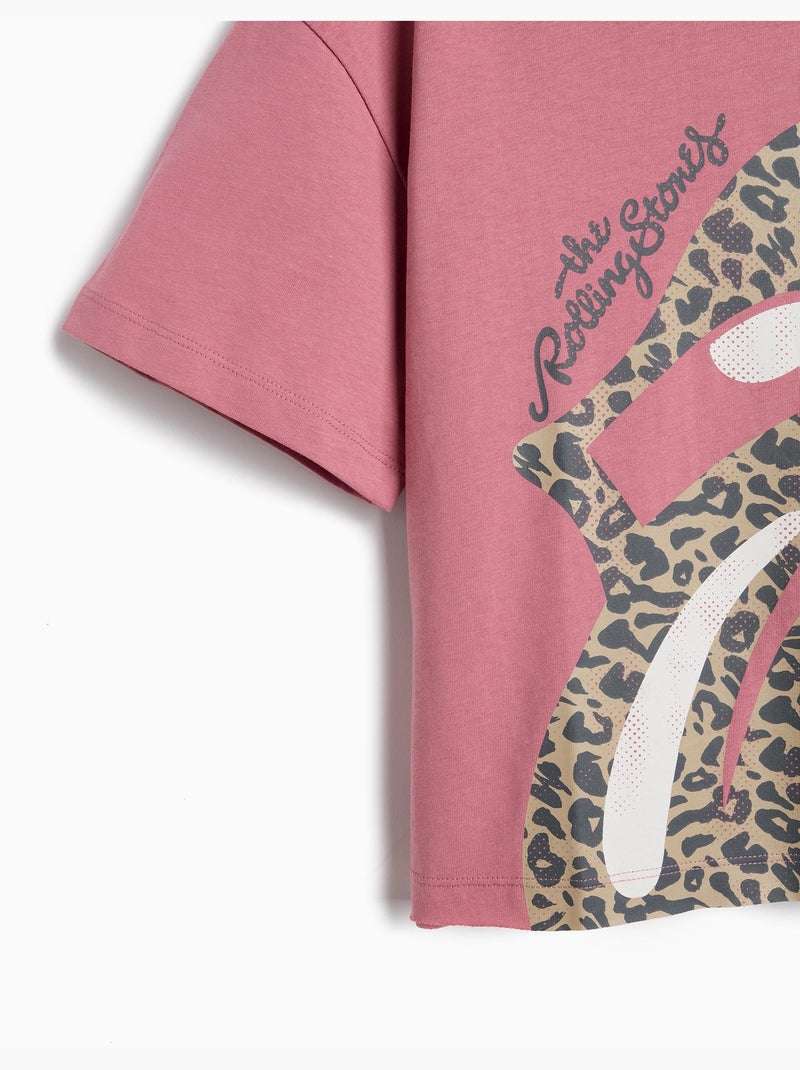 T-shirt Rolling Stones, MO Fashion Mauve lilas - Kiabi