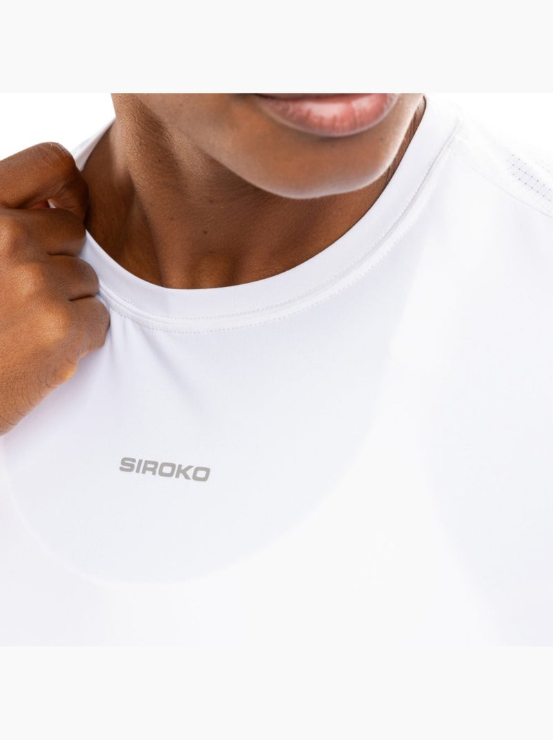 T-shirt running manches courtes femme fitness femme singapore Blanc - Kiabi