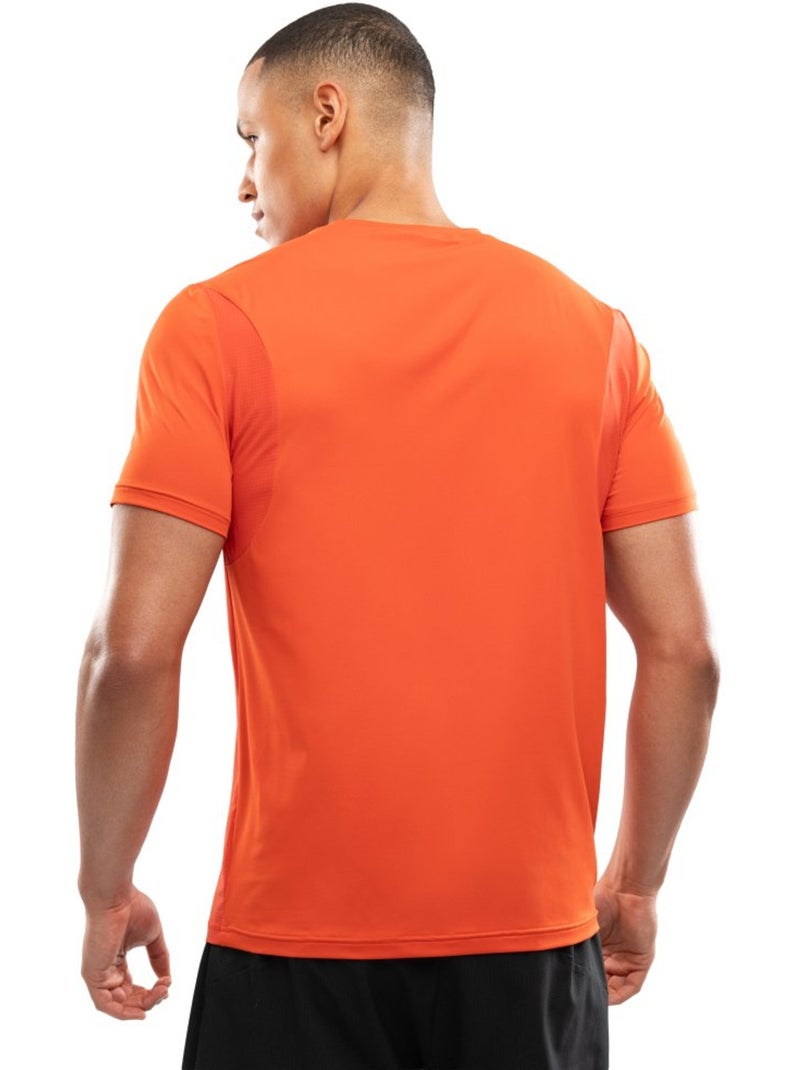 T-shirt running manches courtes homme fitness homme gate brick Orange - Kiabi