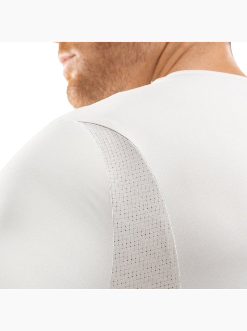 T-shirt running manches courtes homme fitness homme gate gray Blanc Gris - Kiabi