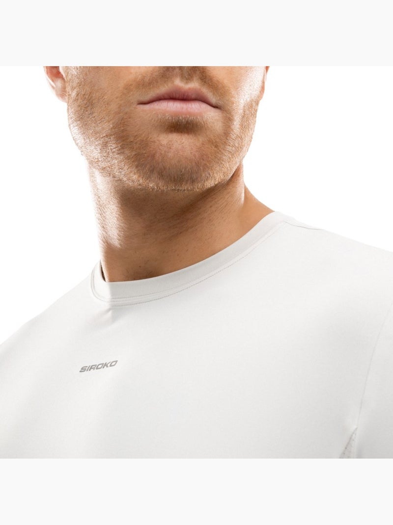 T-shirt running manches courtes homme fitness homme gate gray Blanc Gris - Kiabi