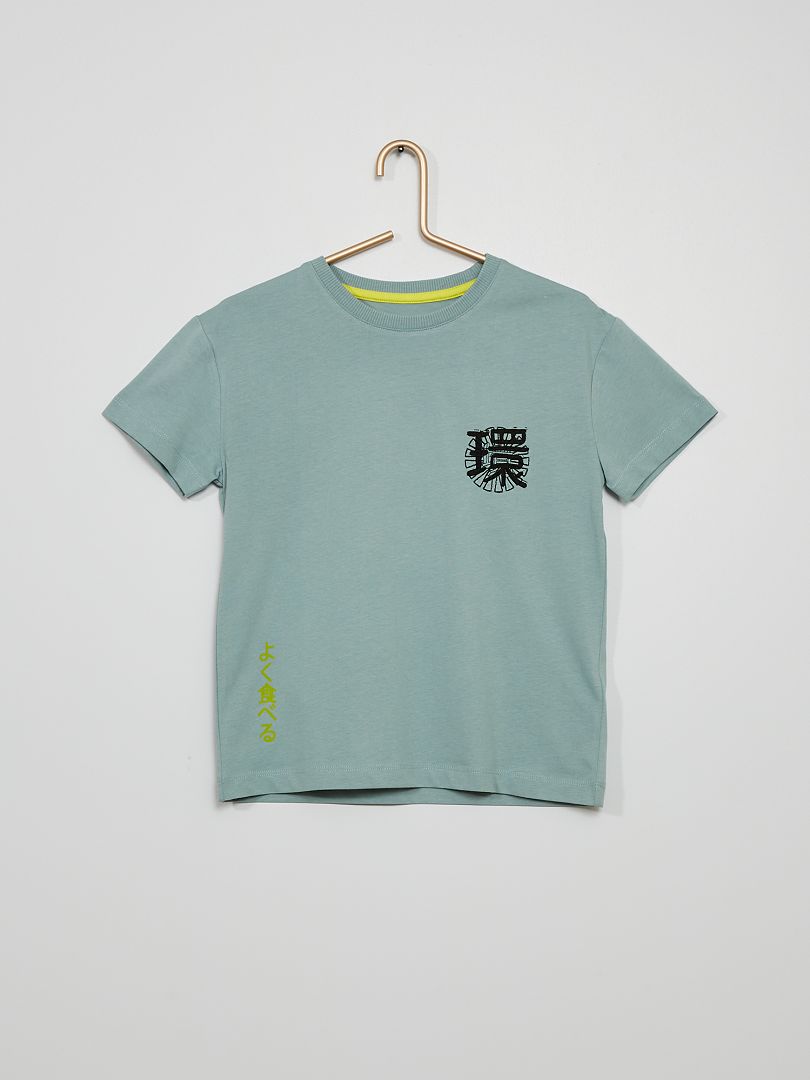 T-shirt 'Samouraï' bleu - Kiabi