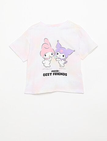 T-shirt 'Sanrio kuromi' manches courtes en coton