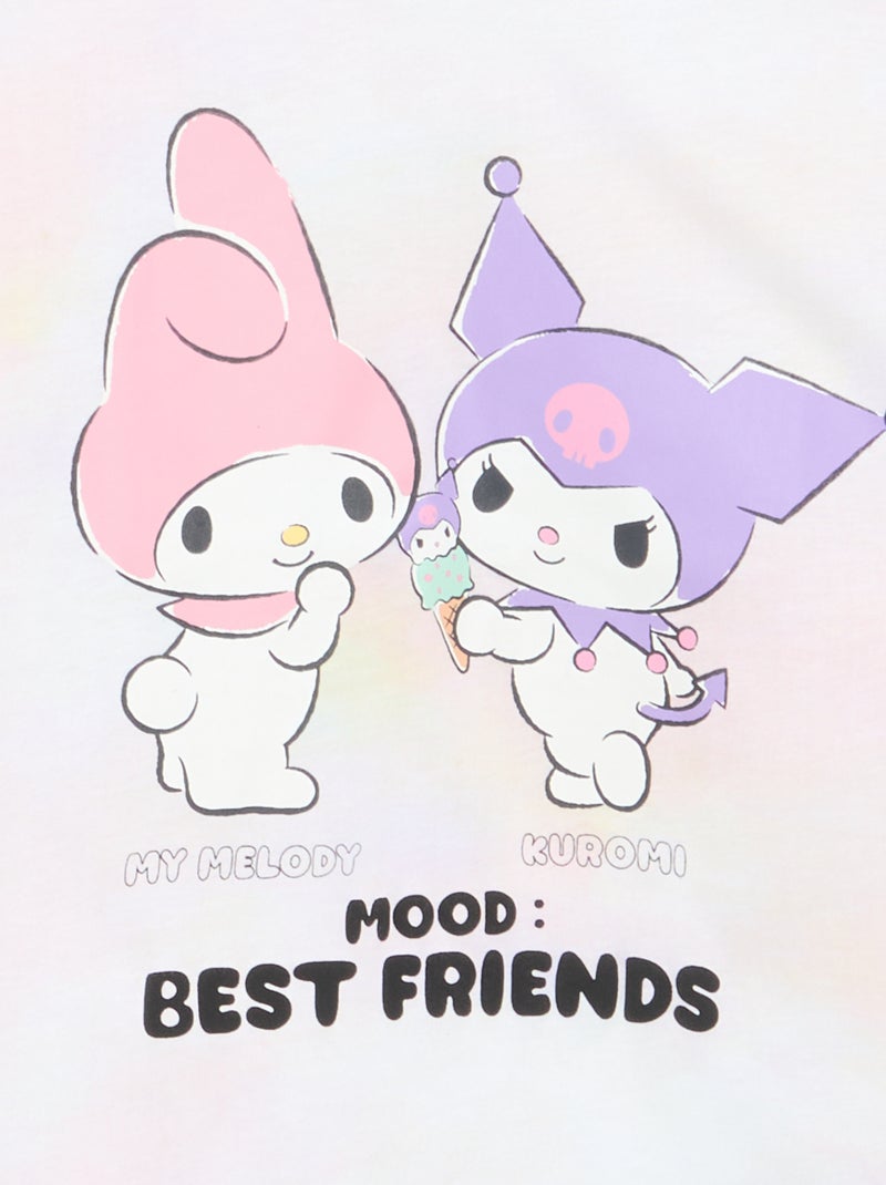 T-shirt 'Sanrio kuromi' manches courtes en coton Rose - Kiabi
