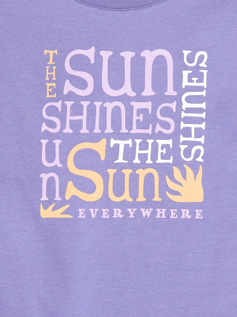 T-shirt sans manches - Grafik Edition BLEU - Kiabi