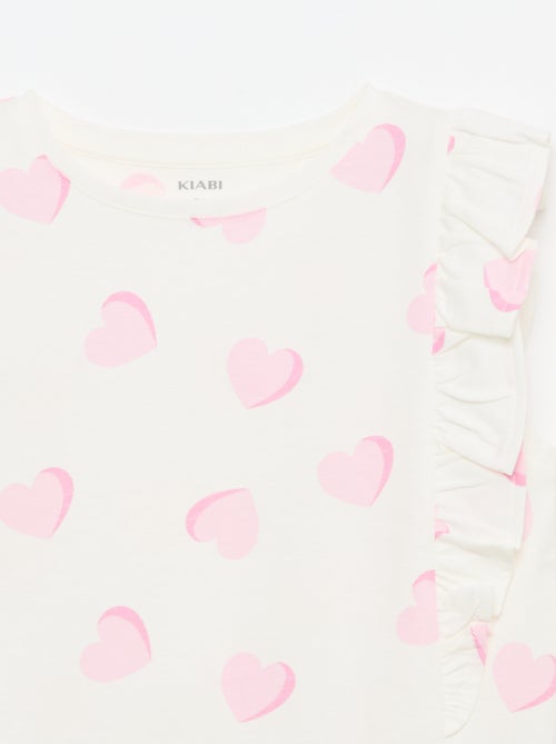 T-shirt sans manches à volants - Kiabi