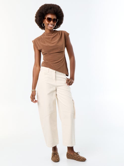 T-shirt sans manches asymétrique - Kiabi