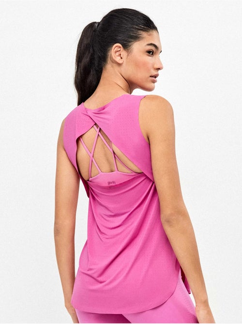 T-shirt sans manches avec dos ouvert - Kiabi