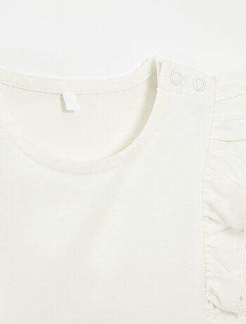 T-shirt sans manches avec volants - collection facile à enfiler