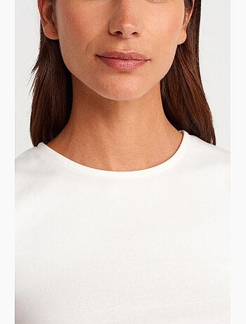 T-shirt sans manches côtelé à col rond et coupe ajustée dilvin