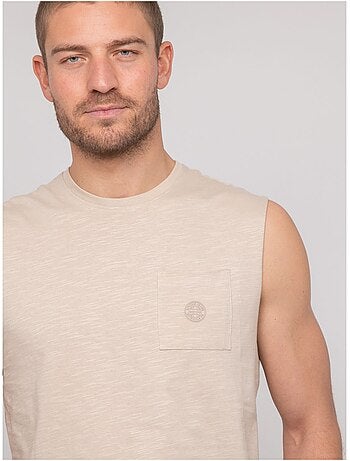 T-shirt sans manches coton negabino