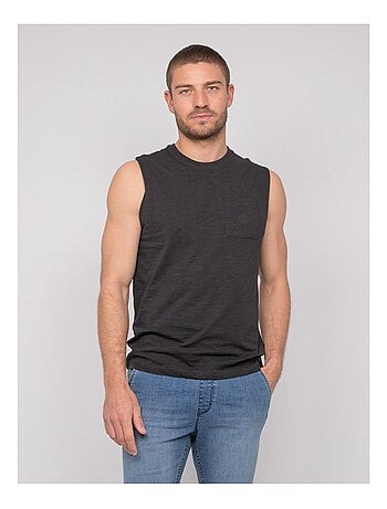 T-shirt sans manches coton negabino