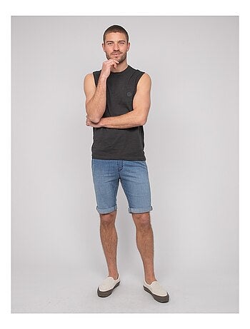 T-shirt sans manches coton negabino
