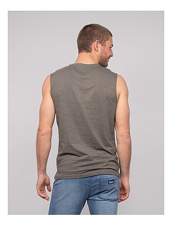 T-shirt sans manches coton negabino