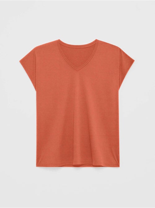 T-shirt sans manches en couleur bleue - Kiabi