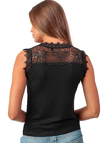 T-shirt sans manches laced clivage