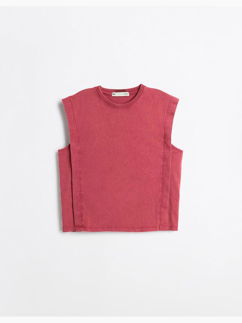 T-shirt sans manches, MO Fashion Rouge - Kiabi