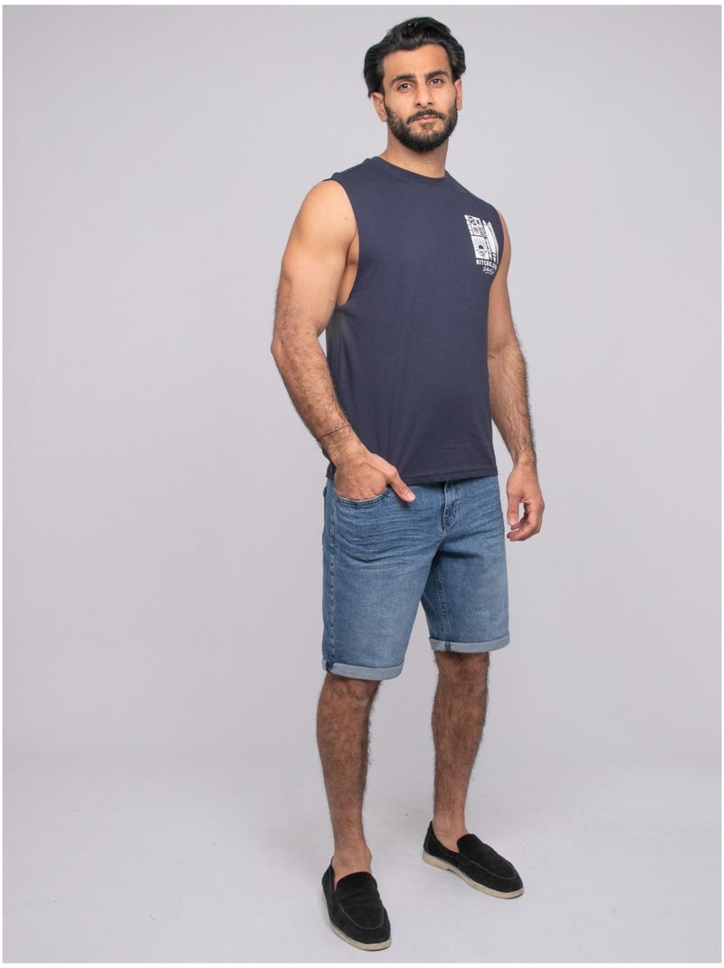 T-shirt sans manches nipolyte Bleu marine - Kiabi