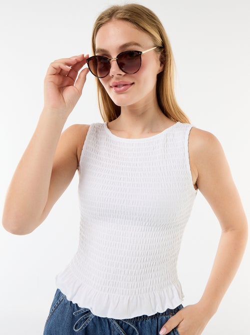 T-shirt sans manches stretch - Kiabi