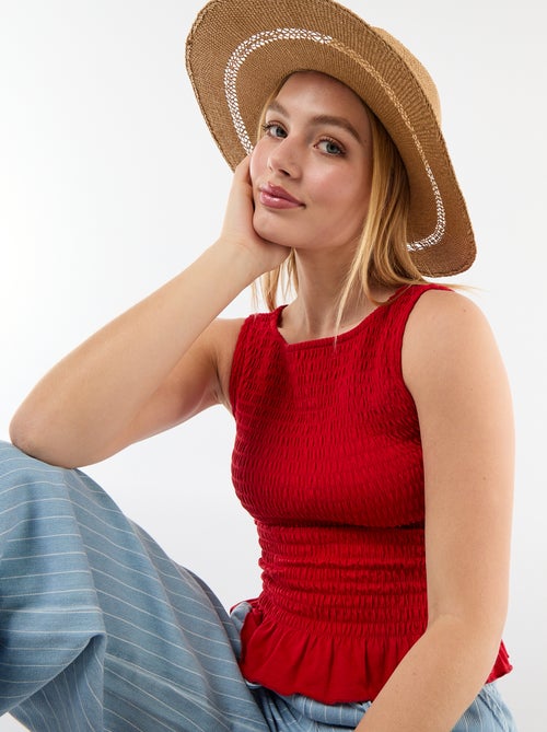 T-shirt sans manches stretch - Kiabi