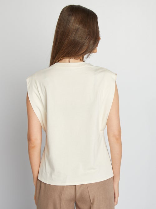 T-shirt sans manches uni - Kiabi