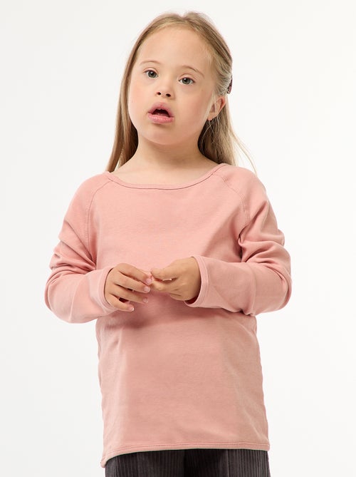 T-shirt sans sens à manches longues - collection facile à enfiler - Kiabi