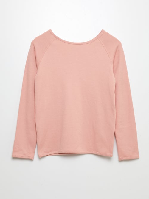 T-shirt sans sens à manches longues - collection facile à enfiler - Kiabi