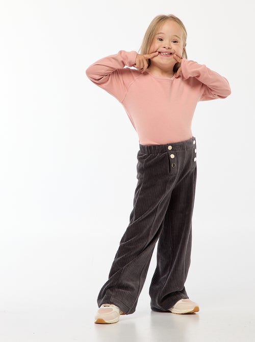 T-shirt sans sens à manches longues - collection facile à enfiler - Kiabi