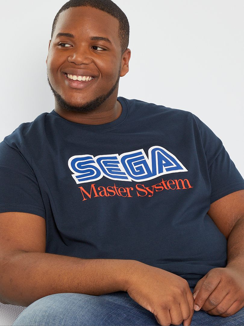 T-shirt 'Sega Master System' BLAUW - Kiabi