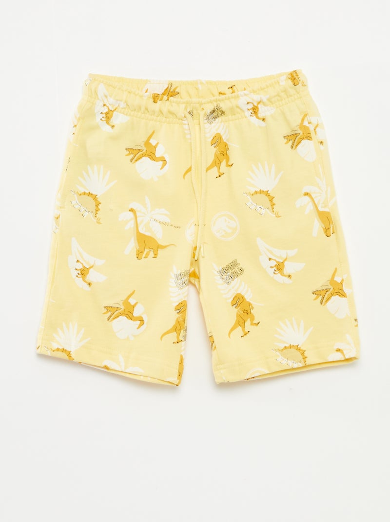 T-shirt + short 'Jurassic World' - 2-delig GEEL - Kiabi