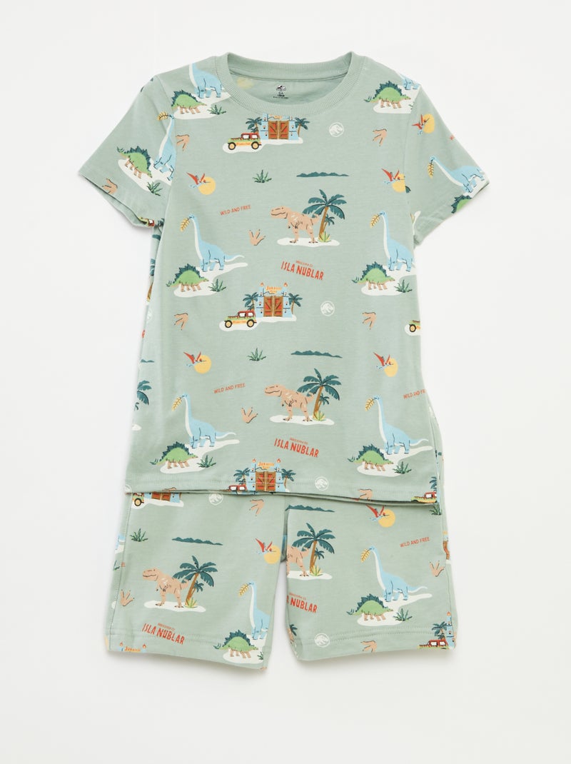 T-shirt + short 'Jurassic World' - 2-delig GROEN - Kiabi