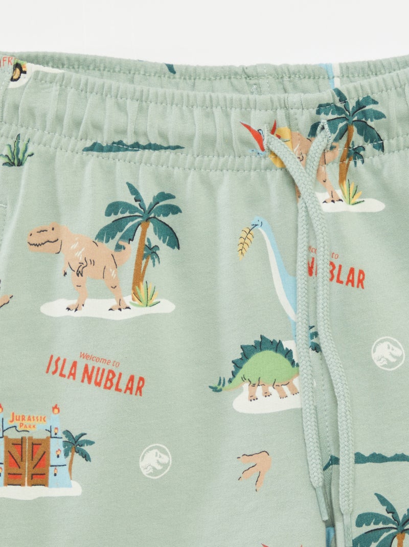 T-shirt + short 'Jurassic World' - 2-delig GROEN - Kiabi