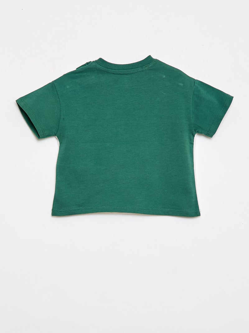 T-shirt 'Simba' met borstzak 'Disney' Groen - Kiabi
