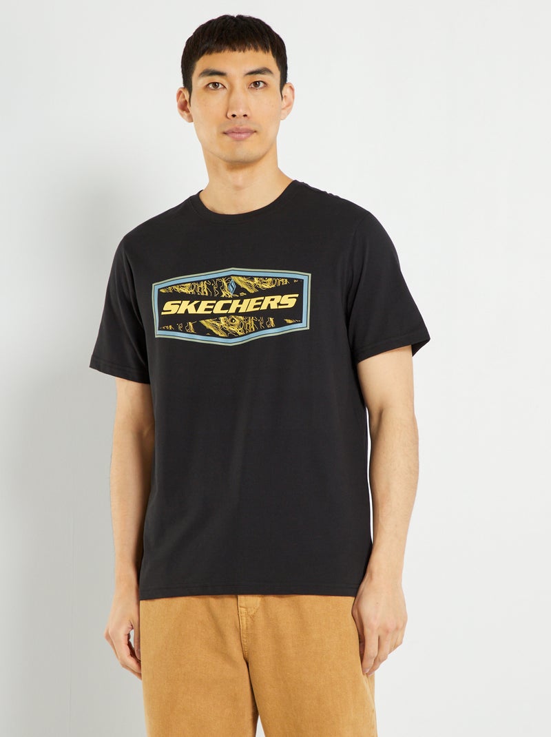 T-shirt 'Skechers' en jersey noir - Kiabi