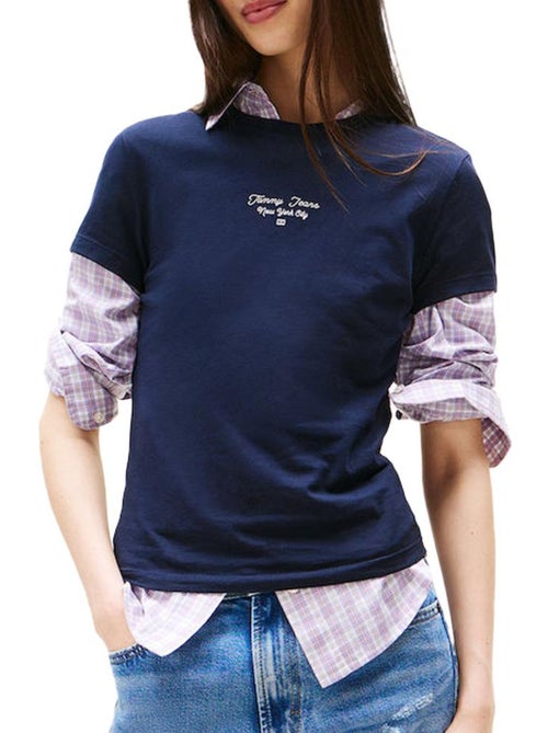 T-Shirt Slim Femme Tommy Hilfiger Logo - Kiabi T-Shirt Slim Femme Tommy Hilfiger Logo - Kiabi