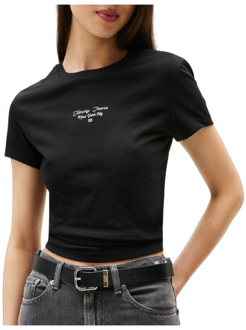 T-Shirt Slim Femme Tommy Hilfiger Logo - Kiabi T-Shirt Slim Femme Tommy Hilfiger Logo - Kiabi