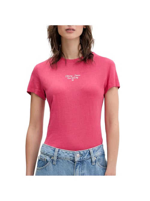 T-Shirt Slim Femme Tommy Hilfiger Logo - Kiabi T-Shirt Slim Femme Tommy Hilfiger Logo - Kiabi