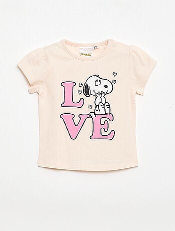 T-shirt 'Snoopy' met korte mouwen