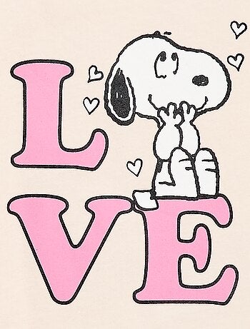 T-shirt 'Snoopy' met korte mouwen