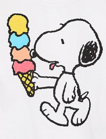 T-shirt 'Snoopy' met korte mouwen