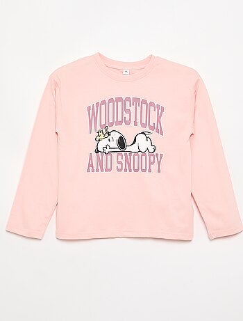 T-shirt 'Snoopy' met lange mouwen