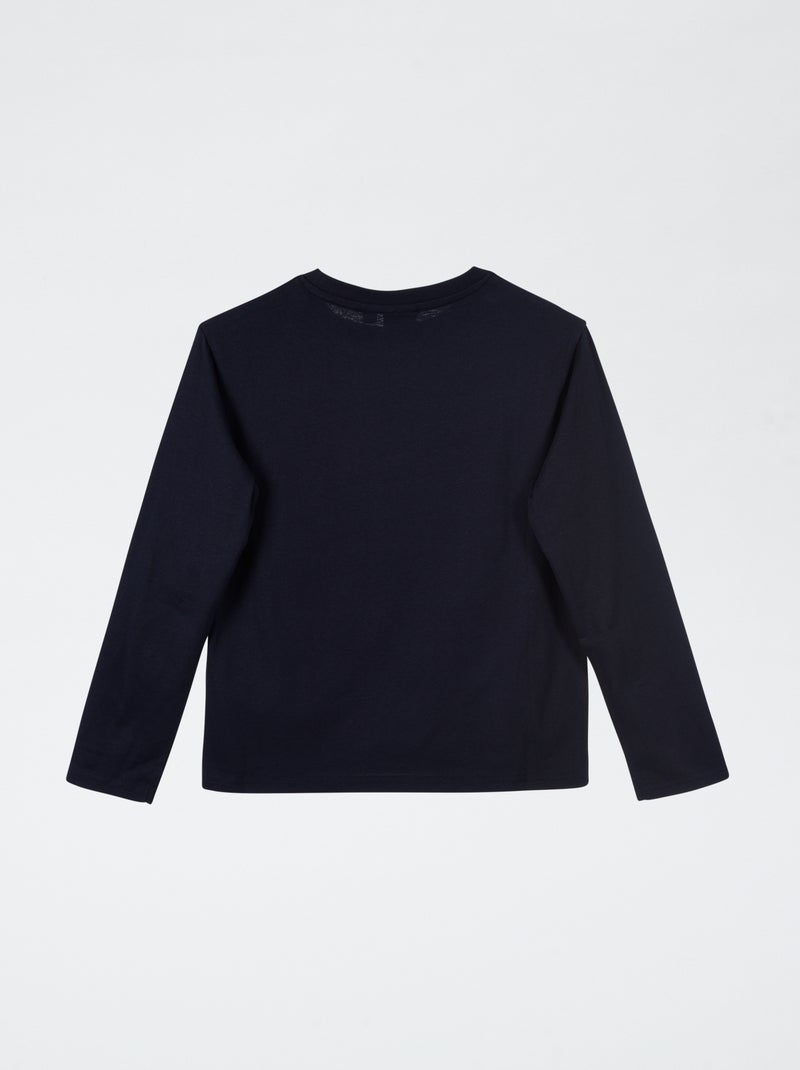 T-shirt 'Sonic' à manches longues Bleu - Kiabi