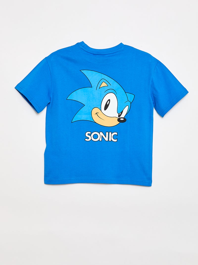 T-shirt 'Sonic' met korte mouwen Blauw - Kiabi