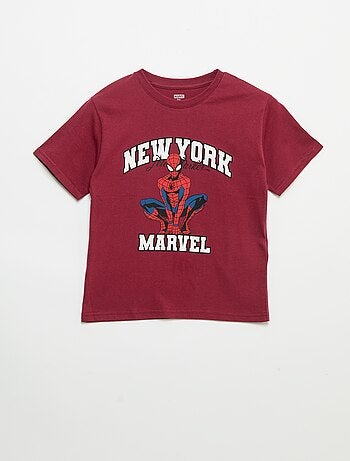 T-shirt 'Spider-Man' 'Marvel' manches courtes