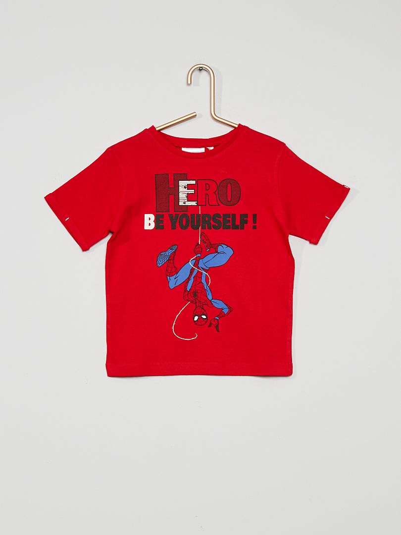 T-shirt 'Spider-Man' van Marvel rood - Kiabi