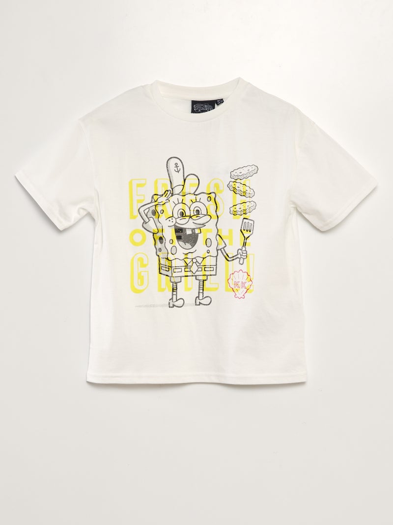 T-shirt 'SpongeBob' WIT - Kiabi