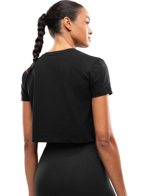 T-shirt sport à nœud torsadé femme fitness femme space - Kiabi