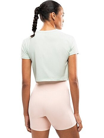 T-shirt sport à nœud torsadé femme fitness femme space
