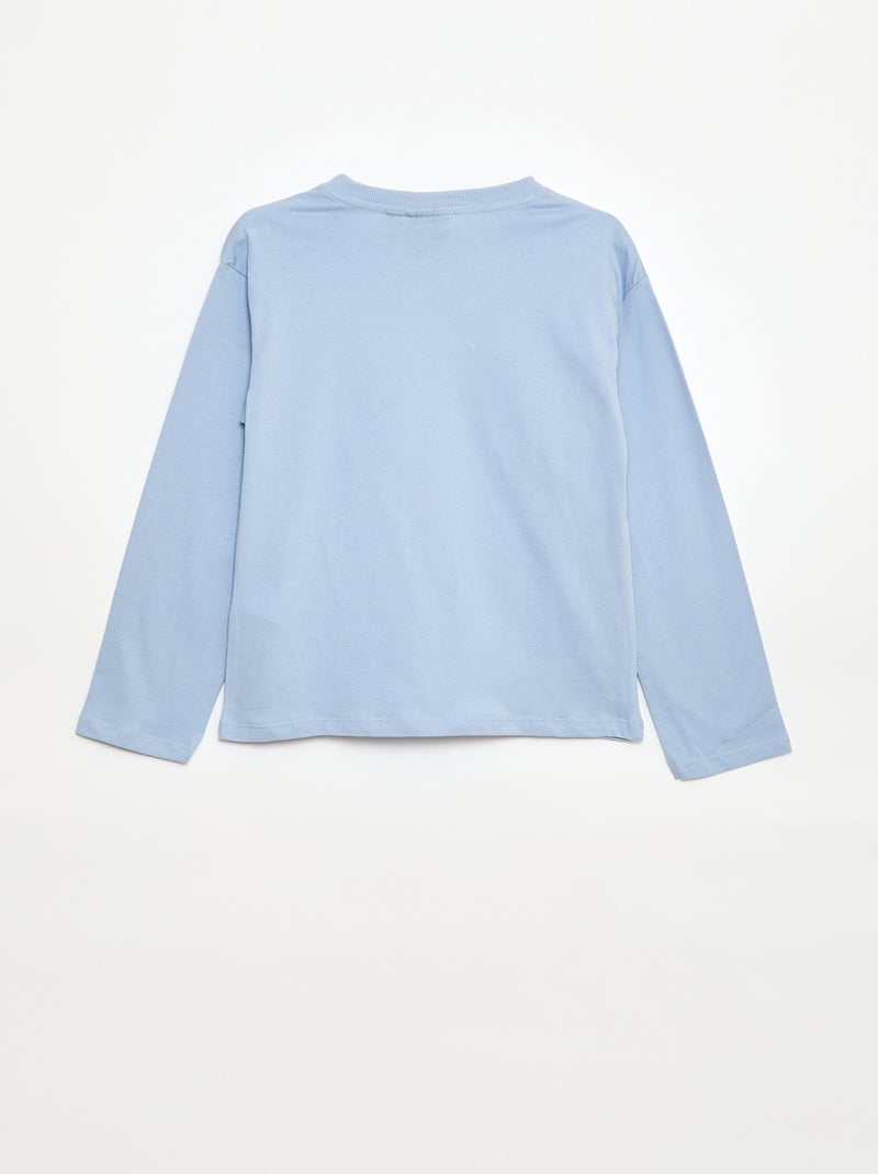 T-shirt 'Squishmallows' à manches longues Bleu - Kiabi