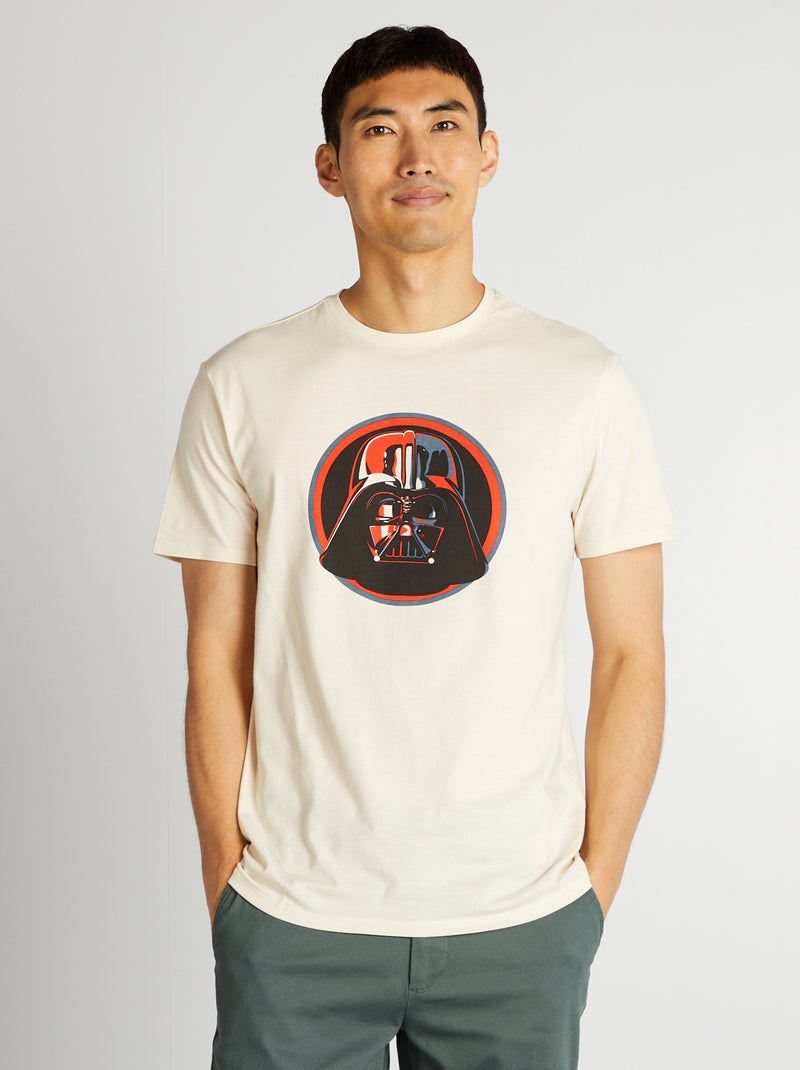 T-shirt 'Star Wars' 'Dark Vador' Blanc - Kiabi